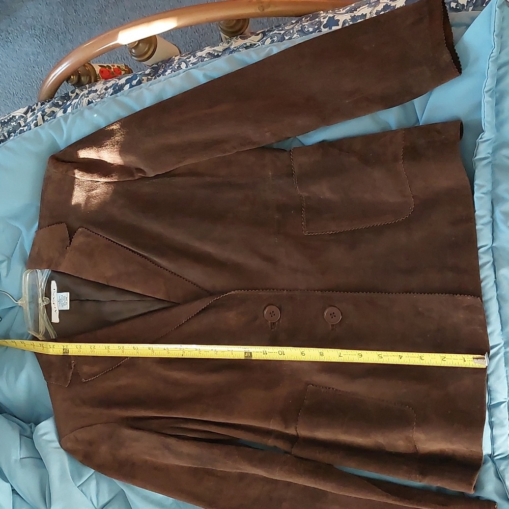 Alfani Brown Suede Blazer - Picture 7 of 7